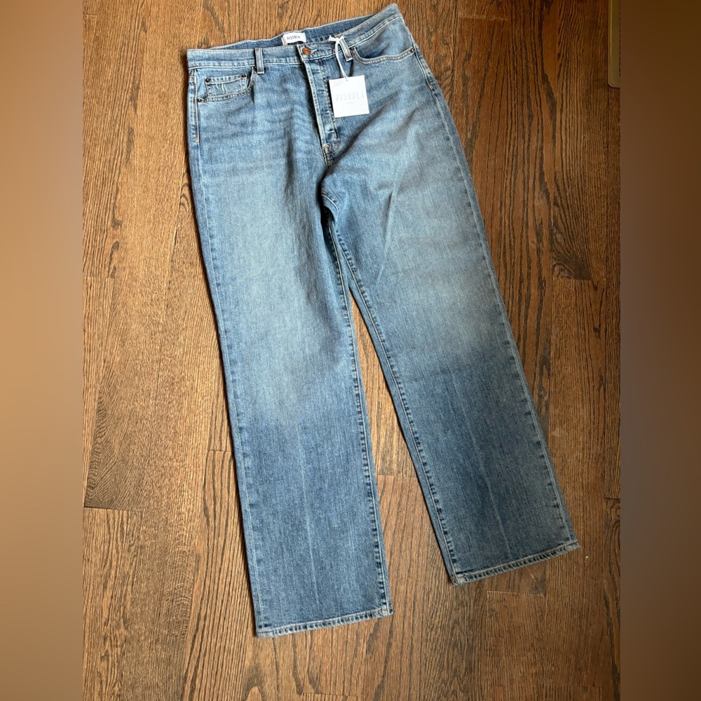 PISTOLA super high rise straight Cassie 32